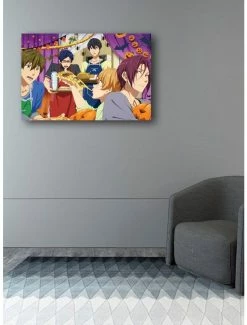 Coupon 🌟 Free! Iwatobi Swim Club Happy 💀 Halloween Canavas Wall Art 🌟 -Furniture Outlet Store 15633442 av1