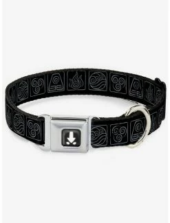 Wholesale 🌟 Avatar the Last Airbender Bending Elements Seatbelt 🐶 Dog Collar ⭐