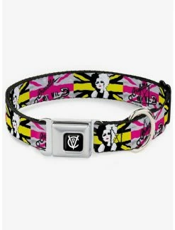 Coupon 💯 Disney Cruella De Vil Safety Pin Union Jack Seatbelt 🦮 Dog Collar ⭐