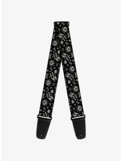 Best Pirce 👍 Disney Cruella Rebel Heart BadgeCollage Guitar Strap 🥰