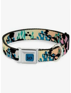 Cheapest 🥰 Luca and Alberto Sea Monsters Underwater Seatbelt 🐕 Dog Collar ✨