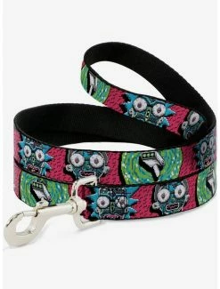 Best Pirce ❤️ Rick and Morty Circuit Faces Portal Gun 🐕 Dog Leash ⌛
