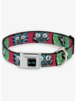 Deals ⭐ Rick and Morty Circuit Faces Portal Gun Seatbelt 🦮 Dog Collar 😀