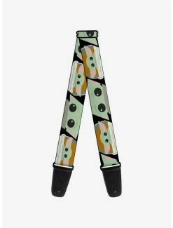 Deals ⌛ Star Wars The Child Chibi Face Blocks Guitar Strap 🔥