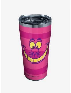 Flash Sale 🌟 Disney Alice In Wonderland Cheshire Cat Stripe 20oz Stainless Steel Travel Mug 😍