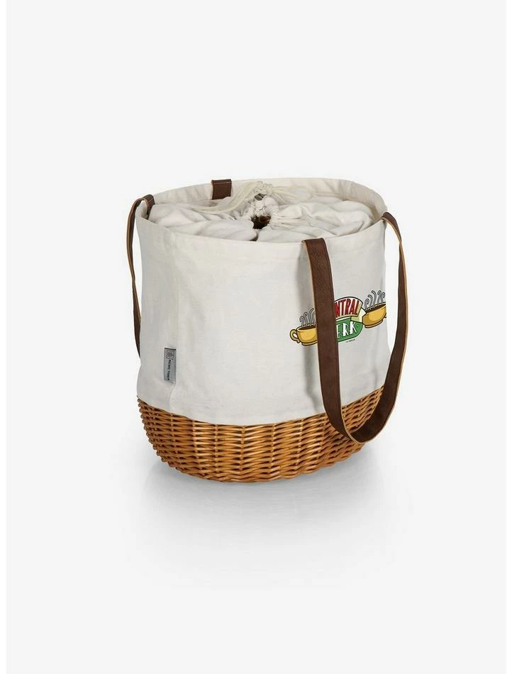 Best Pirce ❤️ Friends Central Perk Canvas Willow Basket Tote 💯 2 Best Pirce ❤️ Friends Central Perk Canvas Willow Basket Tote 💯 - Image 2