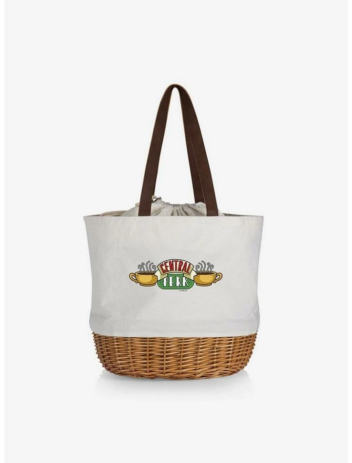 Best Pirce ❤️ Friends Central Perk Canvas Willow Basket Tote 💯 1 Best Pirce ❤️ Friends Central Perk Canvas Willow Basket Tote 💯