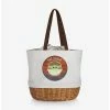 Brand new ✔️ Star Wars The Mandalorian The Child Canvas Willow Basket Tote ❤️