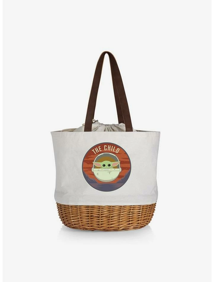 Brand new ✔️ Star Wars The Mandalorian The Child Canvas Willow Basket Tote ❤️ 1 Brand new ✔️ Star Wars The Mandalorian The Child Canvas Willow Basket Tote ❤️
