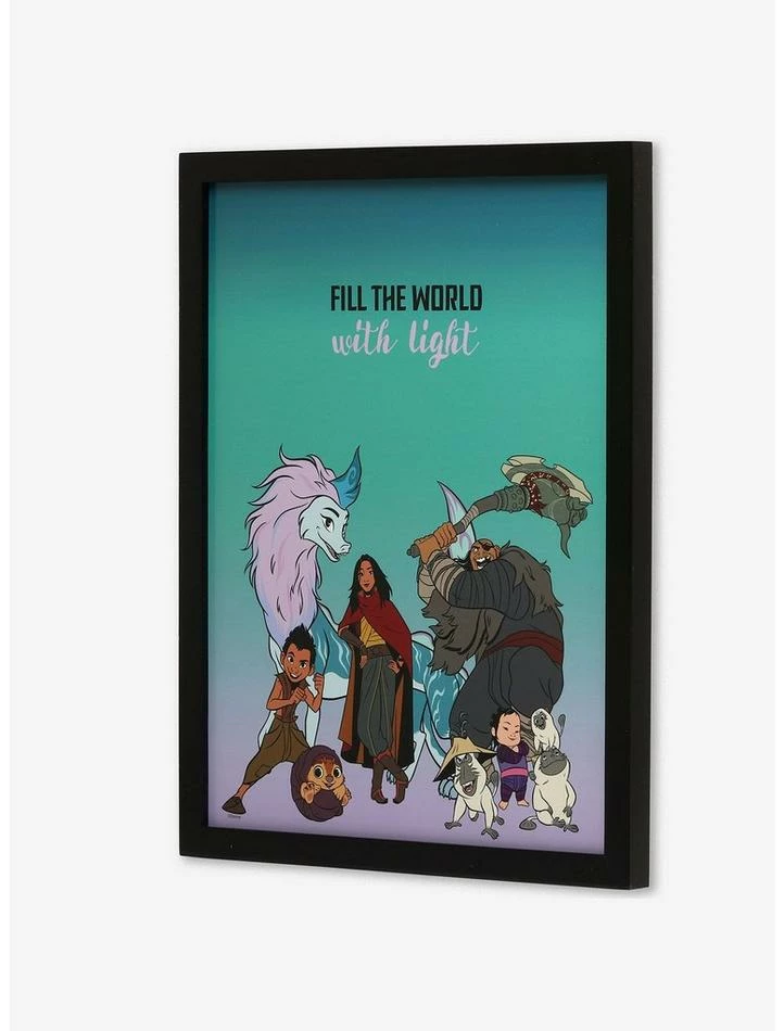 Best deal 🥰 Disney Raya Fill The World Framed Wall Decor 😍 2 Best deal 🥰 Disney Raya Fill The World Framed Wall Decor 😍 - Image 2