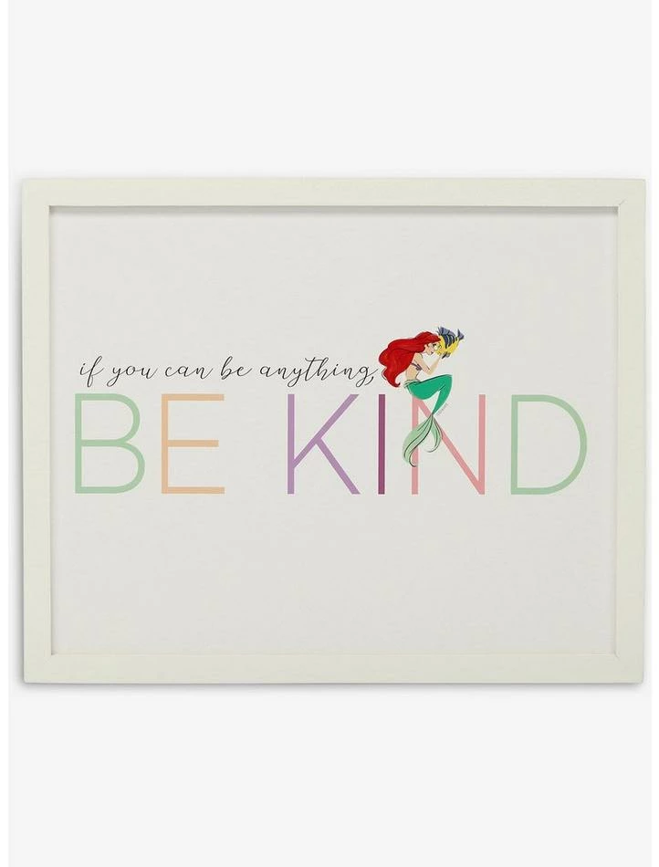 Wholesale โญ Disney The Little Mermaid Ariel Princess Be Kind Framed Wall Decor ๐ 1 Wholesale โญ Disney The Little Mermaid Ariel Princess Be Kind Framed Wall Decor ๐