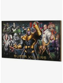 Brand new 🔥 Marvel Villain Collage Wood Wall Decor ⌛ -Furniture Outlet Store 15853990 av1