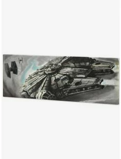 Brand new 👍 Star Wars Millenium Falcon Canvas With Backer Wall Decor 🔔 -Furniture Outlet Store 15853998 av1