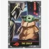 New 🌟 Star Wars The Mandalorian Baby Yoda Playing Card Canvas Wall Decor 🔔