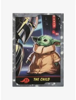 New 🌟 Star Wars The Mandalorian Baby Yoda Playing Card Canvas Wall Decor 🔔