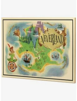 Discount ✨ Disney Peter Pan Never Land Map Wood Wall Decor 🎁 -Furniture Outlet Store 15856204 av1