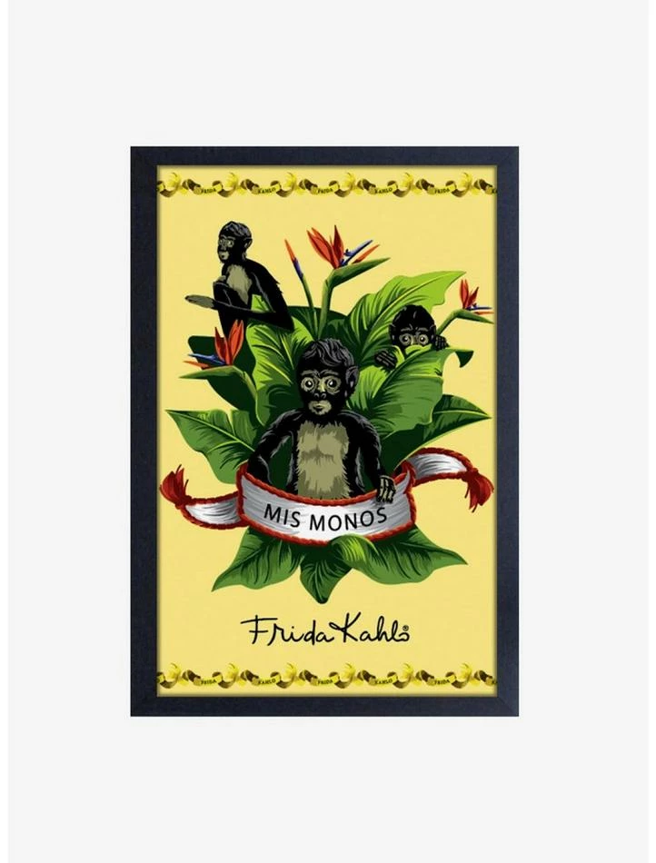 Coupon ๐งจ Frida Kahlo Mis Monos Framed Wood Wall Art โ๏ธ 1 Coupon ๐งจ Frida Kahlo Mis Monos Framed Wood Wall Art โ๏ธ