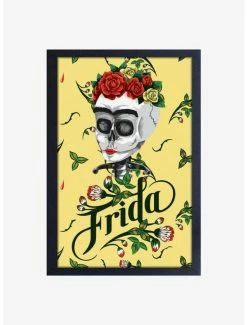 Best reviews of 😀 Frida Kahlo Skull Framed Wood Wall Art 🧨