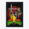 Outlet 😀 Mighty Morphin Power Rangers Classic Megazord Framed Wood Wall Art 😀