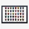 Outlet 🎁 Mighty Morphin Power Rangers Helmets Framed Wood Wall Art 🌟