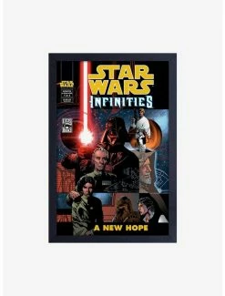 Coupon 😍 Star Wars Comic Cover Infinities New Hope Framed Wood Wall Art ⌛