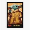 Brand new 😉 Star Wars The Mandalorian The Asset Framed Wood Wall Art 🧨