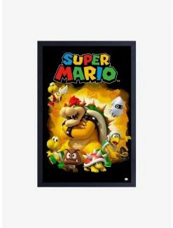 Top 10 👏 Super Mario Bowser And His Minions Framed Wood Wall Art ✨