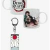 Discount 🥰 Demon Slayer: Kimetsu No Yaiba Mug & Keychain Set ✔️
