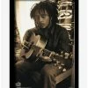 Outlet 😀 Bob Marley Sepia Framed Wood Wall Art 👍