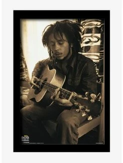 Outlet 😀 Bob Marley Sepia Framed Wood Wall Art 👍