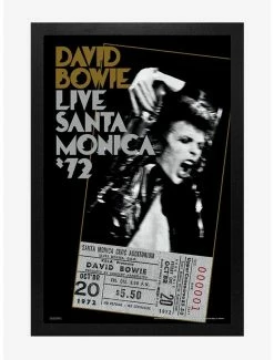 Outlet 🔔 David Bowie Santa Monica 72 Framed Wood Wall Art 🧨