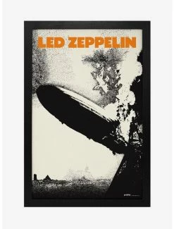 New 😉 Led Zeppelin Led Zeppelin I Framed Wood Wall Art 👏