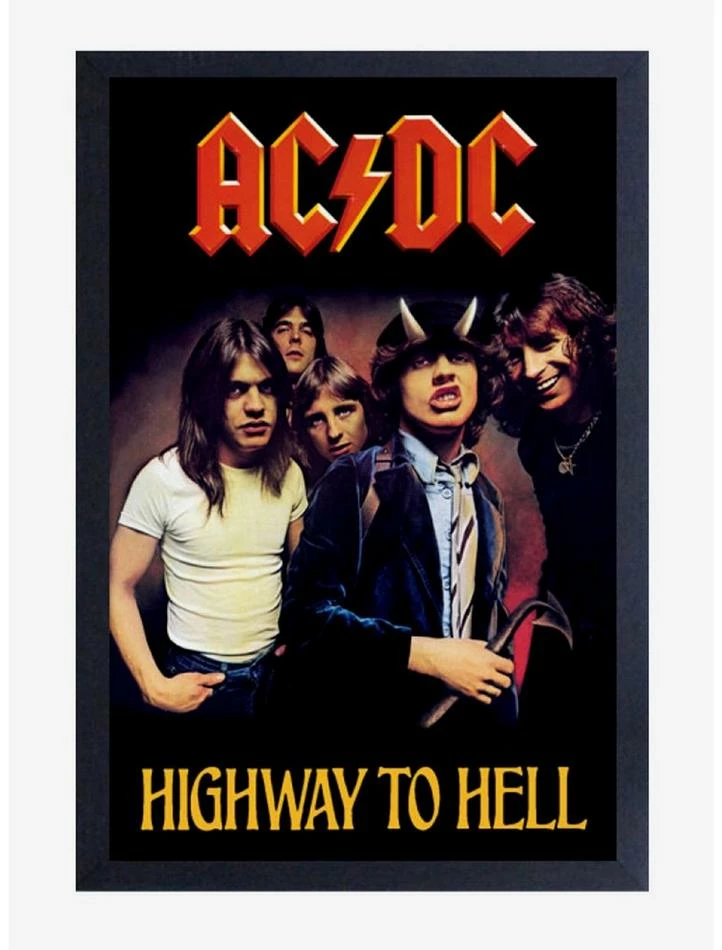 Budget ๐ AC/DC Highway To Hell Framed Wood Wall Art ๐ 1 Budget ๐ AC/DC Highway To Hell Framed Wood Wall Art ๐