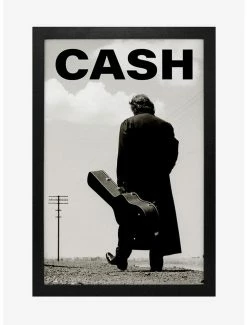 Brand new ⭐ Johnny Cash Walk Framed Wood Wall Art 👏