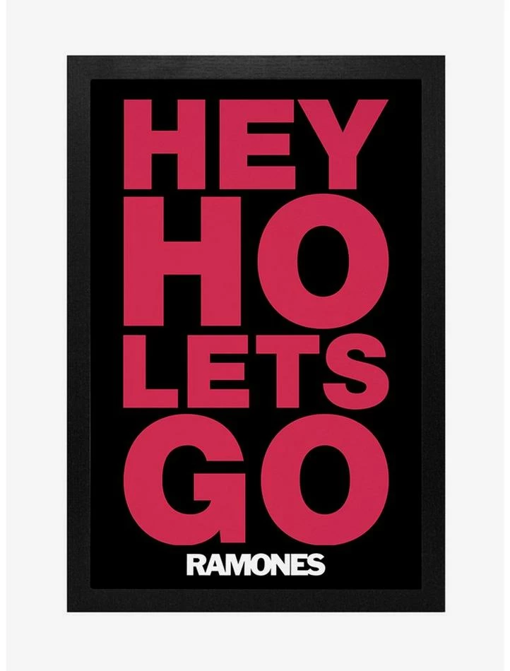 Wholesale ๐ Ramones Hey Ho Let'S Go! Framed Wood Wall Art โญ 1 Wholesale ๐ Ramones Hey Ho Let'S Go! Framed Wood Wall Art โญ