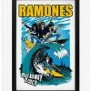 New ⭐ Ramones Rockaway Beach Framed Wood Wall Art ❤️
