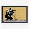 Deals 🌟 Banksy Flower On Film Framed Wood Wall Art 🤩