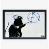 Promo 💯 Banksy Hollywood Rat Framed Wood Wall Art 😍