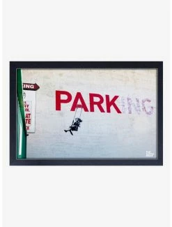 Wholesale 🔥 Banksy No Parking Framed Wood Wall Art 🌟