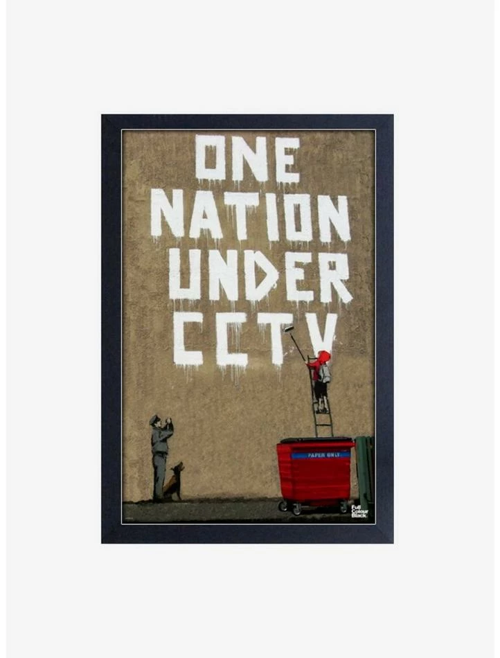 Cheapest ๐งจ Banksy One Nation Framed Wood Wall Art ๐ 1 Cheapest ๐งจ Banksy One Nation Framed Wood Wall Art ๐