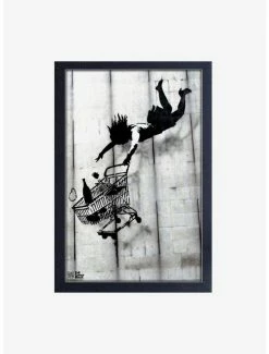 Deals 🔥 Banksy Shop Drop Framed Wood Wall Art 😀