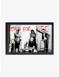 Best reviews of 🥰 Banksy Thug Pensioners Framed Wood Wall Art ✔️