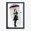 Outlet 👏 Banksy Umbrella Girl Framed Wood Wall Art ✔️