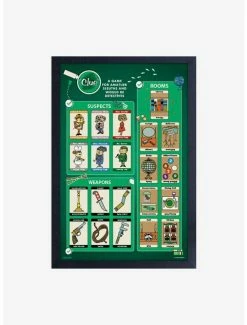 Wholesale 👏 Clue Cards Framed Wood Wall Art 👏