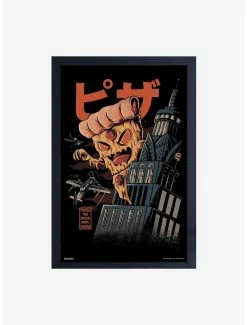 Best Pirce 💯 Illustrata The Pizza Kong Framed Wood Wall Art 👍