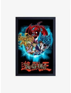 New 🔥 Yu-Gi-Oh S2 Group Framed Wood Wall Art 🎁