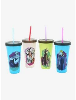 Top 10 🔥 Disney Villains Color-Changing Acrylic Travel Cup Set 🎉