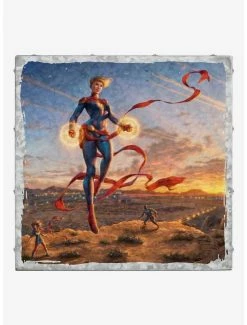 Wholesale ✨ Marvel Captain Marvel Dawn of a New Day 14" x 14" Metal Box Art 🧨