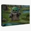 Cheap 🔥 Star Wars The Mandalorian Child's Play 10" x 14" Gallery Wrapped Canvas ⭐