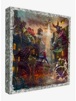 Hot Sale 🔥 Marvel Spider-Man vs. the Sinister Six 14" x 14" Metal Box Art ⌛ -Furniture Outlet Store 15914227 av1